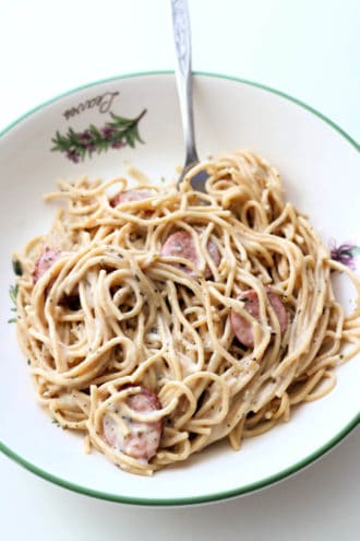 Instant Pot Alfredo Sausage Pasta