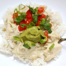 Instant Pot White Chicken Enchilada Bowls