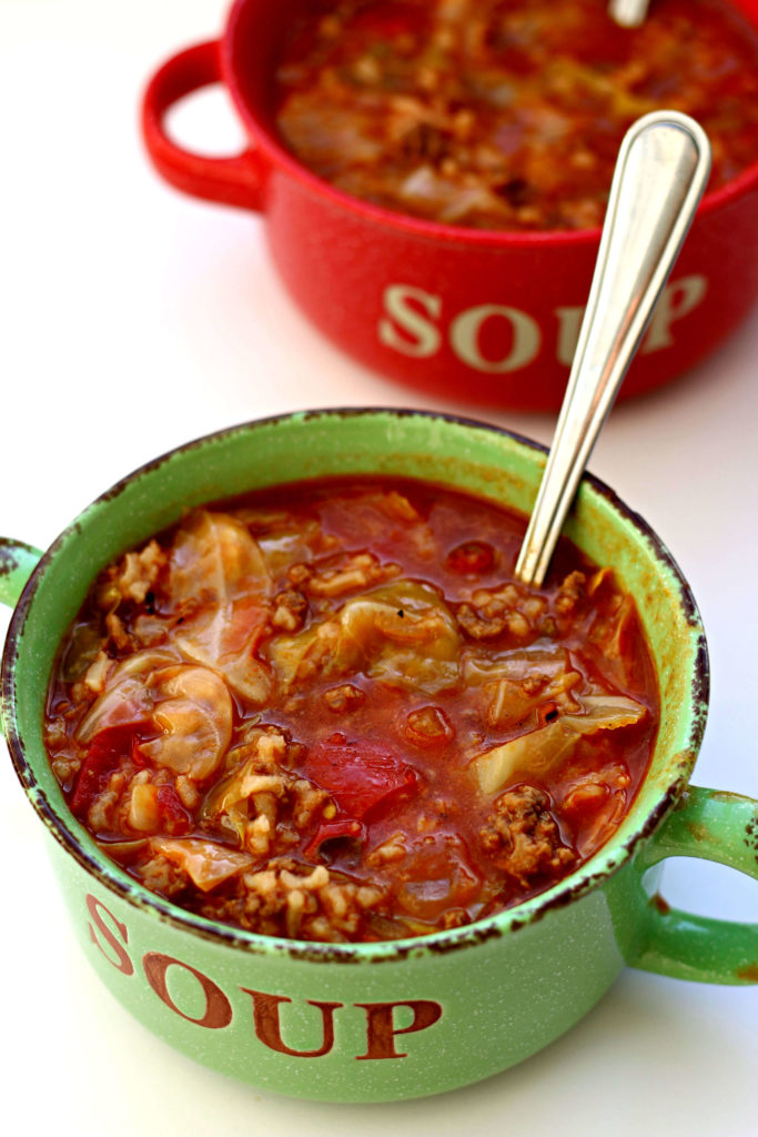 Instant Pot Cabbage Roll Soup--an easy way to enjoy all the flavors of cabbage rolls. This soup will be your family's new favorite! 