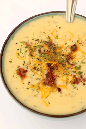 Instant Pot Potato Cheese Soup