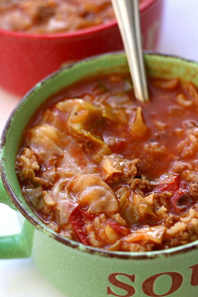 Instant Pot Cabbage Roll Soup--an easy way to enjoy all the flavors of cabbage rolls. This soup will be your family's new favorite! 
