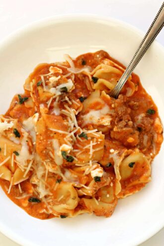 Easy Instant Pot Tortellini Lasagna