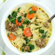 Instant Pot Italian Sausage and Spinach Soup