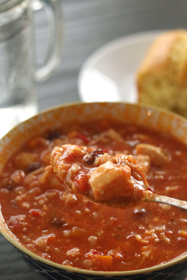 Instant Pot Chicken Fajita and Rice Soup 365 Days of Slow Cooking and