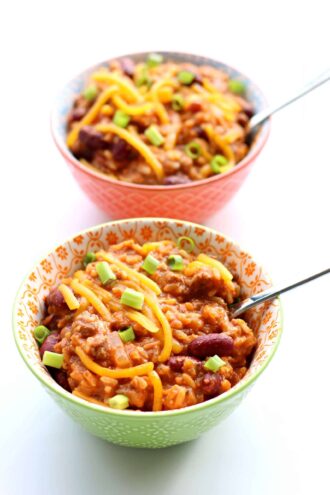 Instant Pot Chili Cheese Rice