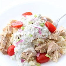 Instant Pot Smothered Greek Chicken and Rice