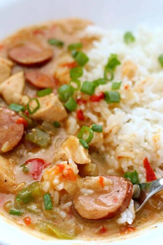 Instant Pot Chicken and Sausage Gumbo