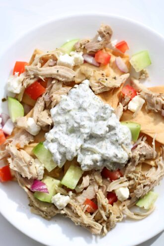 Instant Pot Greek Nachos