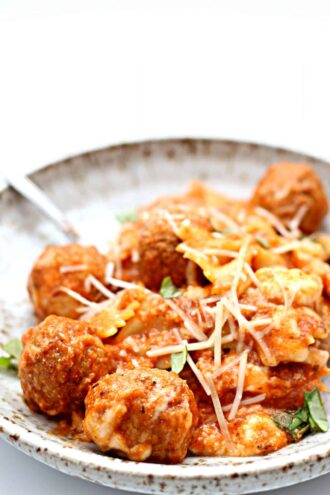 Instant Pot Dump and Go Meatball Lasagna