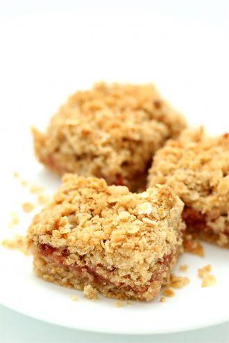 Cherry Oat Bars with homemade Instant Pot cherry pie filling