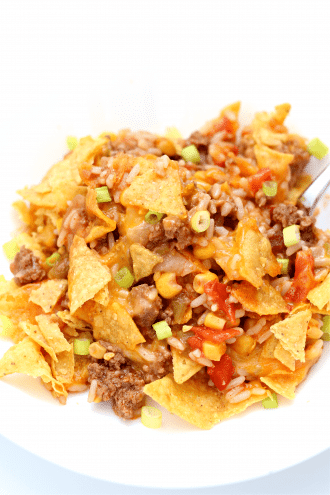 Instant Pot Beef Nachos Casserole
