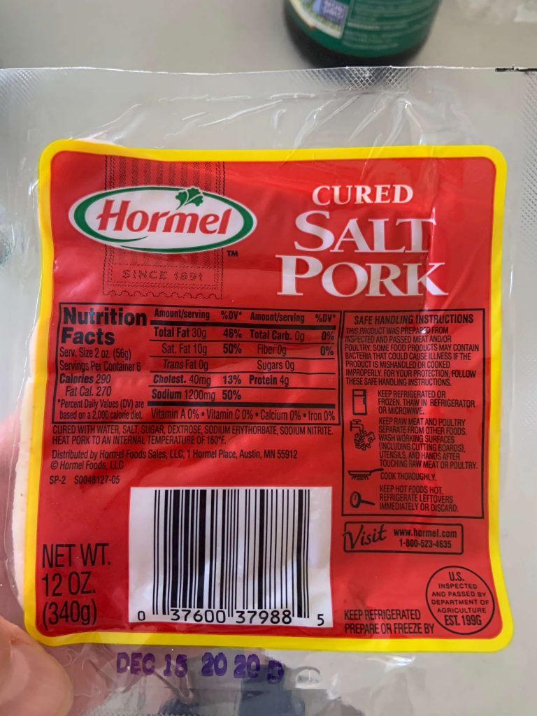 salted pork