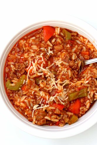Instant Pot Stuffed Pepper Soup