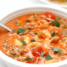 Instant Pot Sausage Tortellini Soup