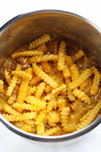 Instant Pot Cheeseburger and Fries Casserole