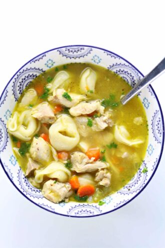 Instant Pot Chicken Tortellini Soup