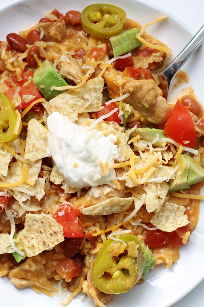 Instant Pot nacho chicken and rice 