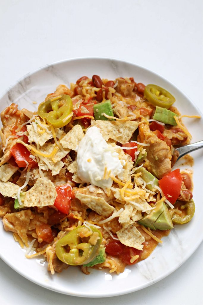 Instant Pot nacho chicken and rice 
