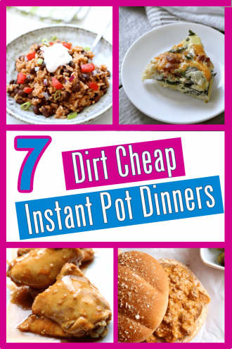 7 Dirt Cheap Instant Pot Dinners for Busy Moms