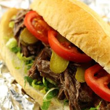 Instant Pot Po Boy Roast Beef Sandwich