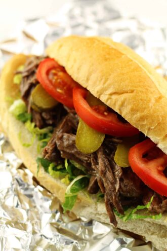 Instant Pot Po Boy Roast Beef Sandwich