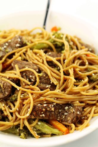 Instant Pot Beef Lo Mein
