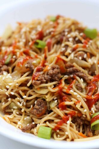 Instant Pot Hoisin Beef Noodles