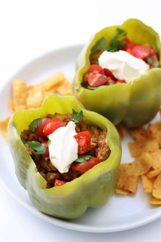 Instant Pot Taco Stuffed Peppers