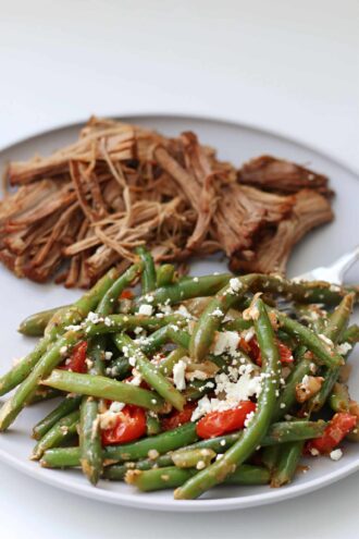 Instant Pot Greek Green Beans