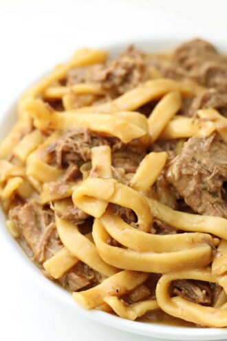 Instant Pot Mississippi Beef Noodles