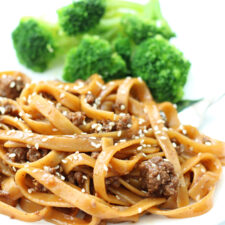 Instant Pot Mongolian Beef Noodles