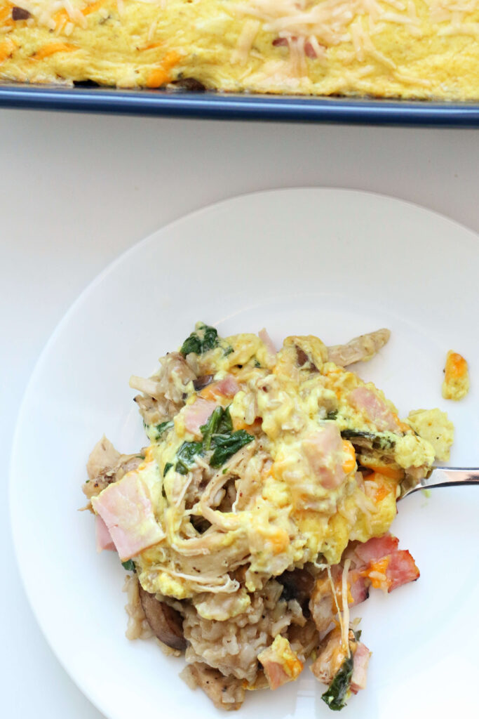 chicken and rice casserole with ham and curry powder