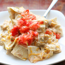 Instant Pot Sour Cream Chicken Enchiladas