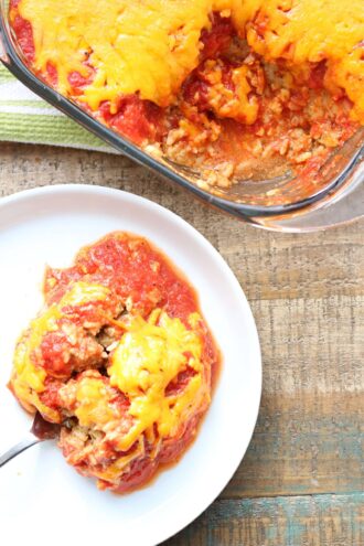 Instant Pot Sour Cream Taco Rice Bake