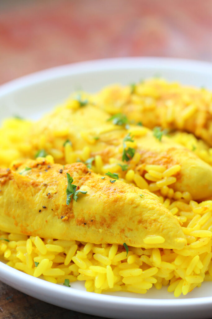 Turmeric Chicken and Rice recipe in the Instant Pot