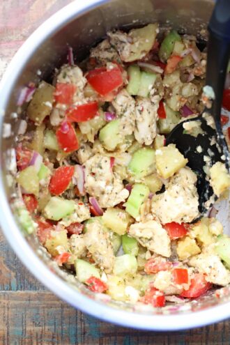 Instant Pot Greek Chicken Potato Bowls