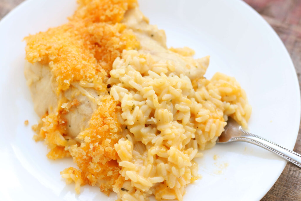 instant pot cheddar ranch chicken and rice