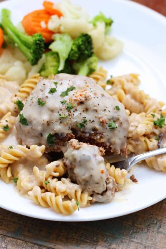 Instant Pot Hamburger Steak with Country Gravy