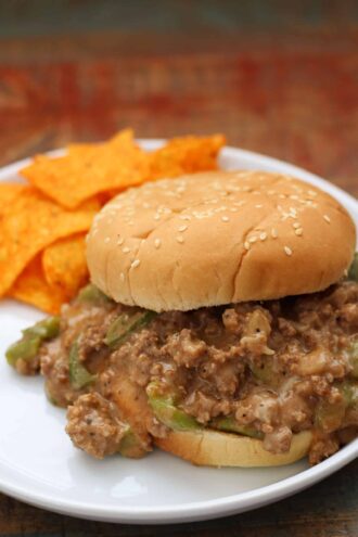 Instant Pot Philly Cheesesteak Sloppy Joes