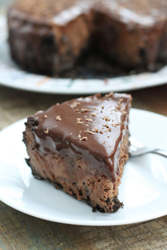 Instant Pot Chocolate Lovers Cheesecake