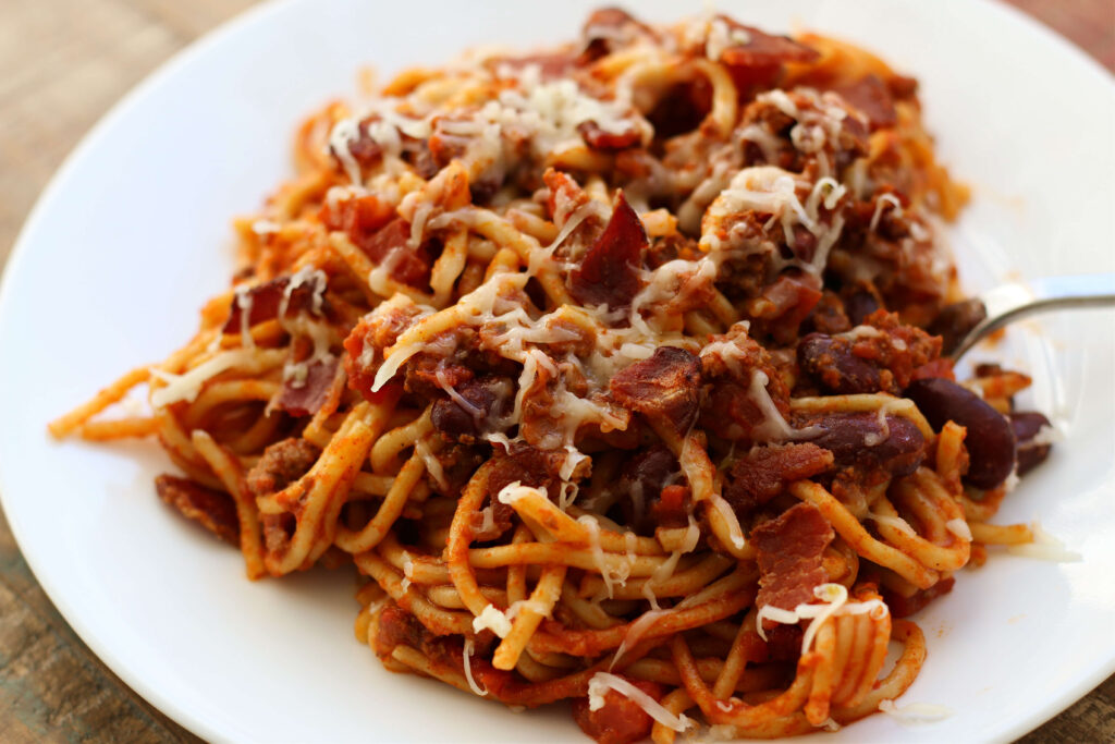 instant pot chili spaghetti recipe