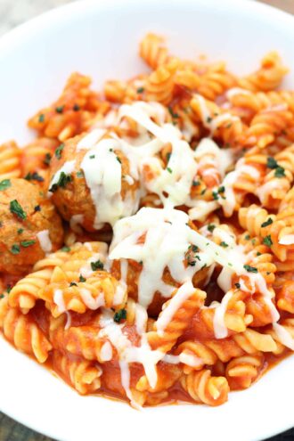 Instant Pot 5-Ingredient Meatball Casserole