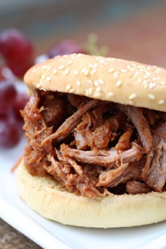 Instant Pot 3-Ingredient Root Beer BBQ Pulled Pork