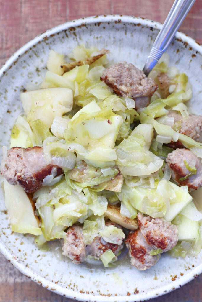Instant Pot Cabbage and Brats