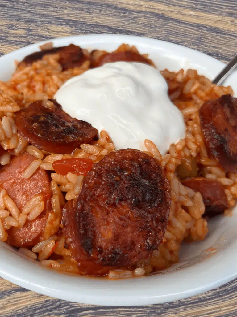 Instant Pot Salsa Sausage Rice