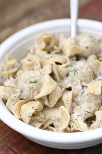 Instant Pot Meatball Stroganoff