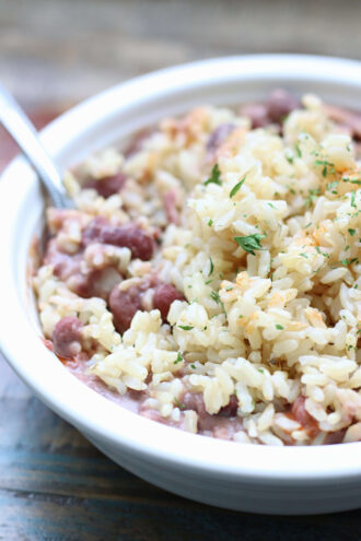 Instant Pot Copycat Popeye’s Red Beans and Rice