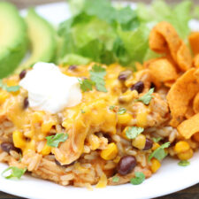 Instant Pot Chicken Burrito Casserole