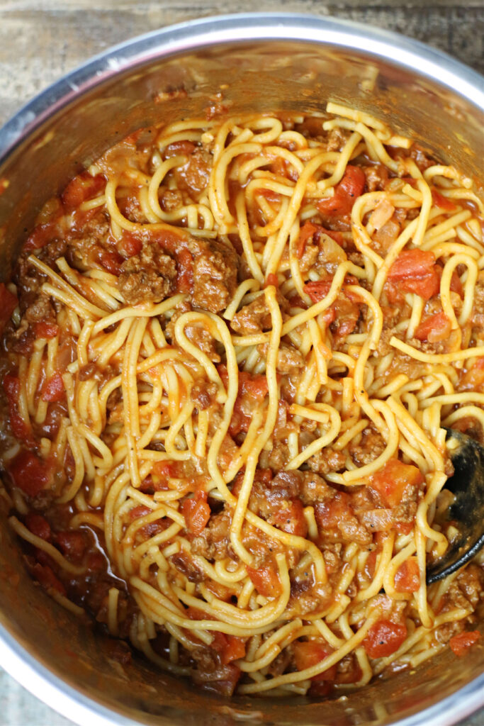 Instant Pot Cowboy Spaghetti