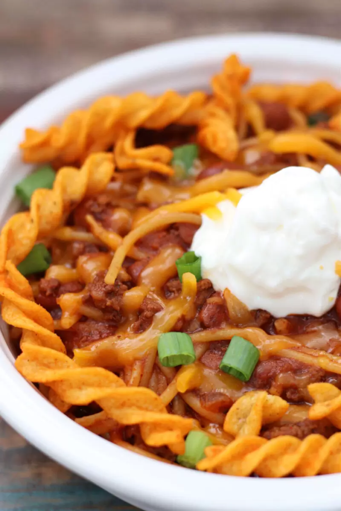 Instant Pot Chili (Hillbilly-style)

A flavorful and easy chili recipe with spaghetti noodles in it! Make it fast in your Instant Pot!